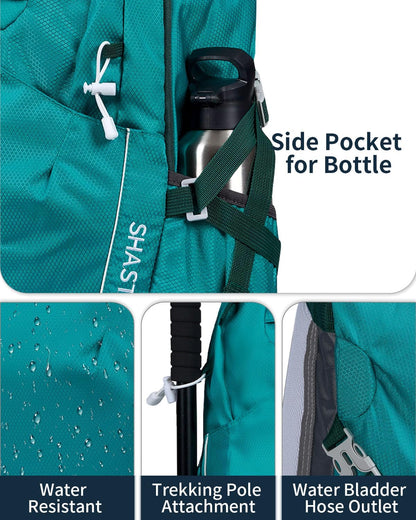 Hiking Backpack 40L Lightweight Waterproof Daypack for Men Women Outdoor Camping Mountaineering Trekking Travel Bag