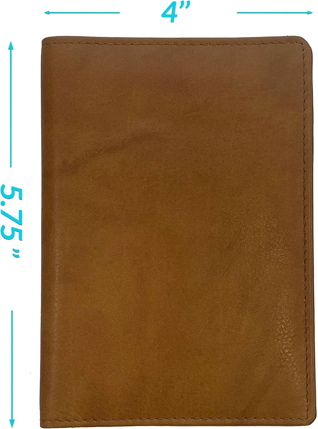 Personalized Monogrammed Antique Saddle Leather RFID Passport Wallet