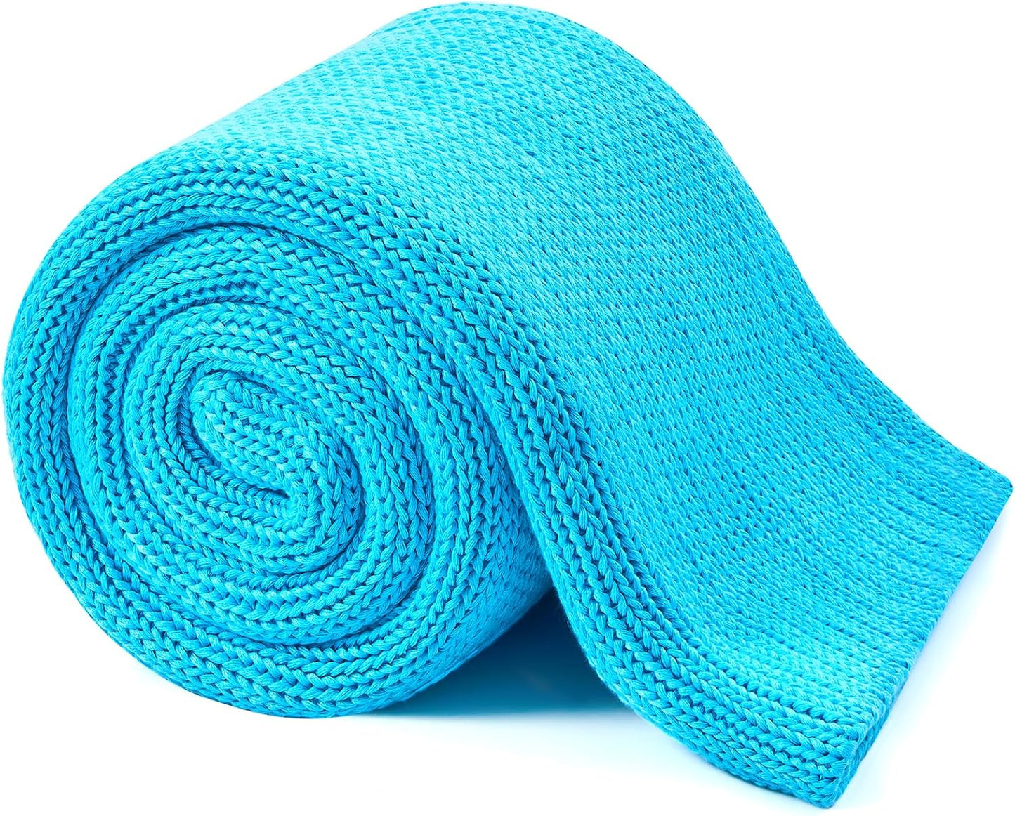 L'AGRATY Knitted Weighted Blanket - 50"x60", 10lbs Cooling Chunky Knit Heavy Blanket for Adults, Braided Crochet Throw, Thick Cable Yarn, No Beads, Evenly Weighted, Machine Washable