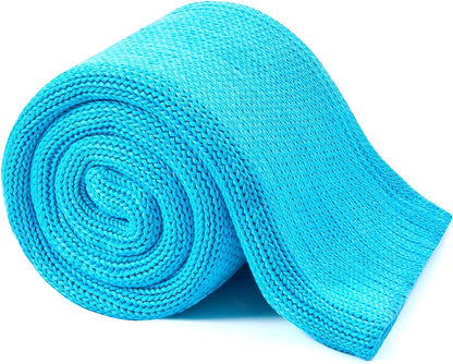 L'AGRATY Knitted Weighted Blanket - 50"x60", 10lbs Cooling Chunky Knit Heavy Blanket for Adults, Braided Crochet Throw, Thick Cable Yarn, No Beads, Evenly Weighted, Machine Washable