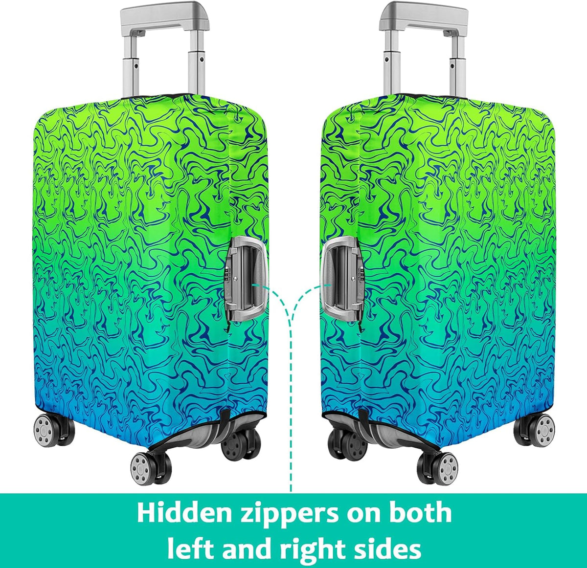 Luggage Cover for Suitcase Elastic Suitcase Cover Protector, Carry On Luggage Sleeve Anti Scratch Travel Essentials Suitcase Cover Fits 27-29