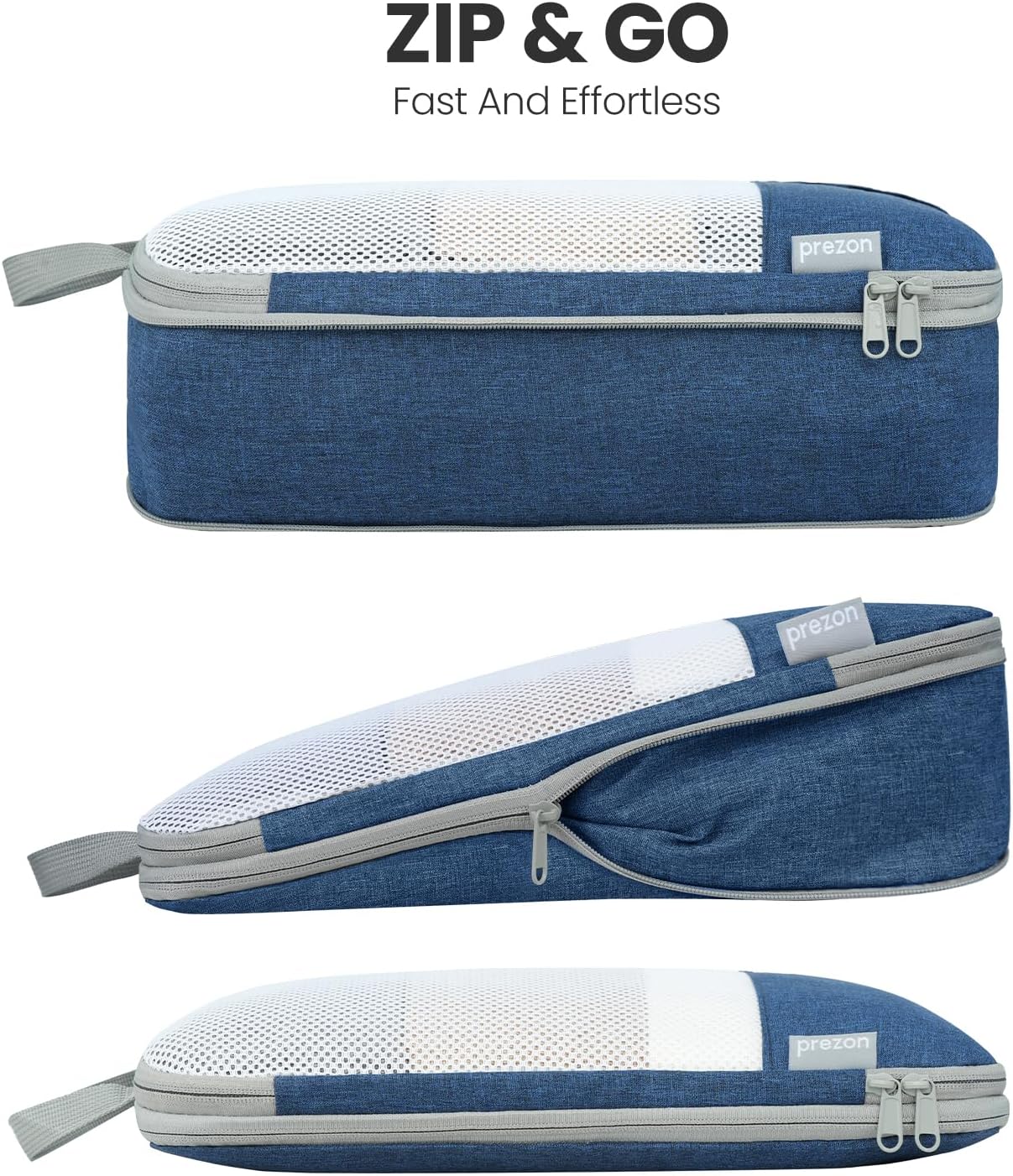 8 Set/6 Set/4 Set Compression Packing Cubes for Travel, Lightweight Vacation Travel Essentials, Travel Accessories for Suitcase Organizer Bags Set, Durable Luggage Organizer