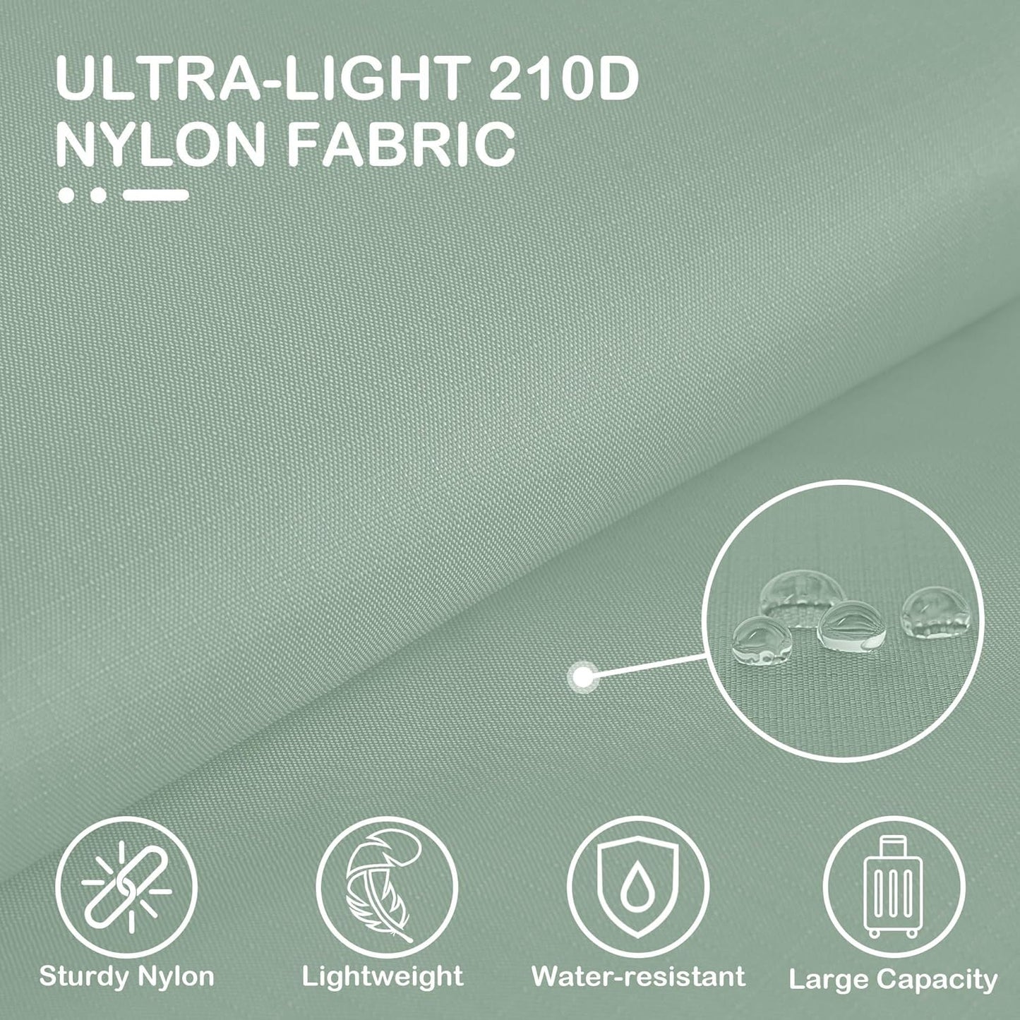 Cipway Compression Packing Cubes, Lightweight Travel Luggage Organizers with Shoe, Toiletry & Laundry Bags, Travel Essentials for Carry-on Suitcase (8 Piece, Sage Green)