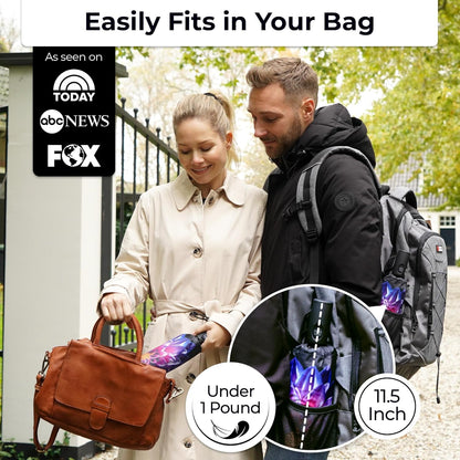 TUMELLA Strongest Windproof Travel Umbrella (Compact, Superior & Beautiful), Small Strong but Light Portable and Automatic Folding Rain Umbrella, Durable Premium Grip, Fits Car & Backpack