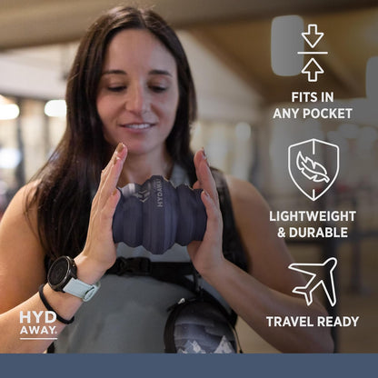 HYDAWAY 17oz Collapsible Water Bottle - BPA-Free, Leakproof, Lightweight, and Space-Saving - Perfect for Travel, Hiking, and Everyday Hydration