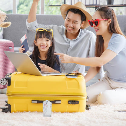 Set of 2 Watercolor Flowers, Paisley Rose Luggage Tags for Suitcases, Leather Suitcase Tag Name Identifiers Labels for Travel Bag Baggage Backpack