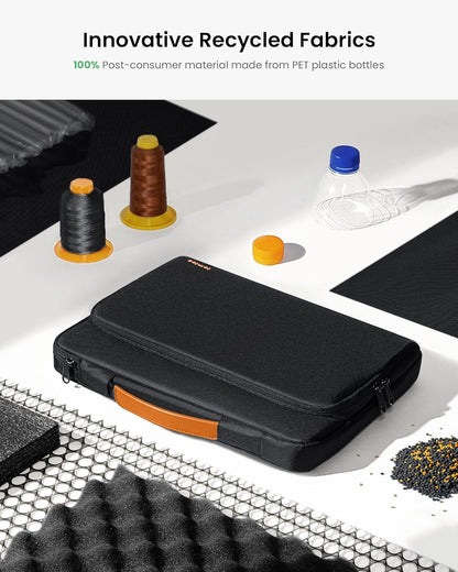 tomtoc 360 Protective Laptop Carrying Case for 13-inch New Surface Pro 11th, Copilot+PC 2024, Surface Pro 10/9/8/X with Signature Keyboard/X Keyboard, Water-Resistant Laptop Sleeve, Black