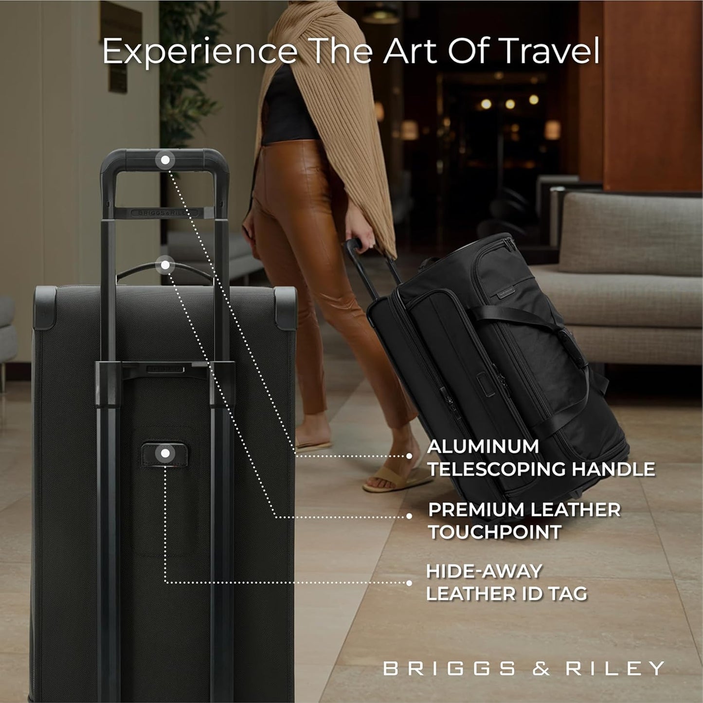 Briggs & Riley Travel Duffel Bag - Weekender & Overnight Luggage for Women & Men, Softside Bag