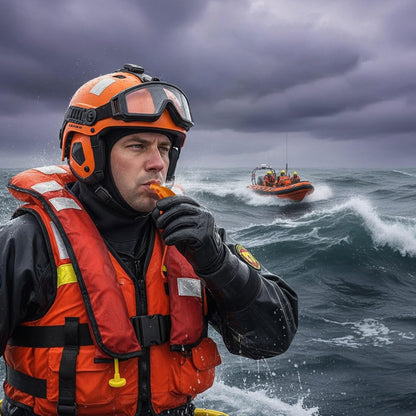 2-Pack Whistle Emergency Safety with Lanyards - High Decibel Survival Whistle for Life Jackets, Boating, Kayaking, Hiking, Hunting & Rescue