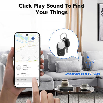 Air Tracker Tag for Android Smart Tag（Not for iOS）Air Tracker Tags-4 pack Android Work with Google Find Hub App Key Finder Bluetooth Tracker Item Locator for Purse, Keys, Luggage, Backpack, Pets，etc.