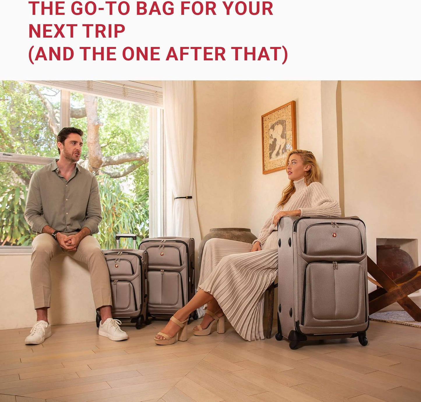 SwissGear Sion Softside Expandable Luggage, Blue, Carry-On 21-Inch