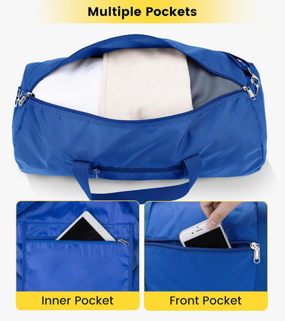 Vorspack Duffel Bag 20-24-28 Inches Foldable Gym Bag for Men Women Duffle Bag Lightweight with Inner Pocket for Travel Sports