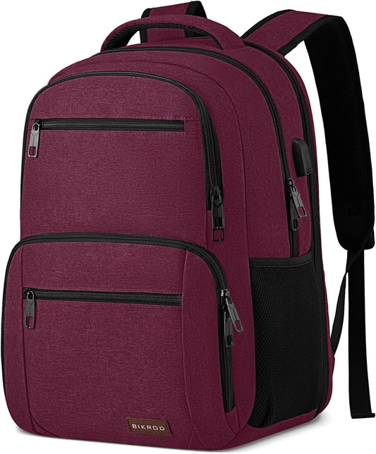 Backpack for Girls Women, School Backpack for Teen Boys, Lightweight Casual High School Bookbag, Daily-use Travel Laptop Backpack with USB Charging Port Fits 15.6 Inch Notebook