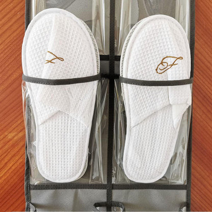 2 Packs Over The Door Hanging Closet Shoes Holder Organizer Shoe Storage Shoe Rack with 6 Pockets (Clear PVC Pockets)