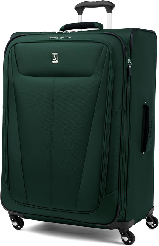 Travelpro Maxlite 5 Softside Expandable Checked Luggage with Spinner Wheels, Lightweight, 29-Inch — Forest Green