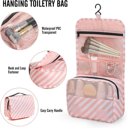 Veken 10 Set Packing Cubes for Travel Essential, Suitcase Organizer Bags in 4 Sizes, Carry-On Luggage Accessories with Large Laundry & Hanging Toiletry Bag, Must-Have for Airplane, Road Trip & Camping