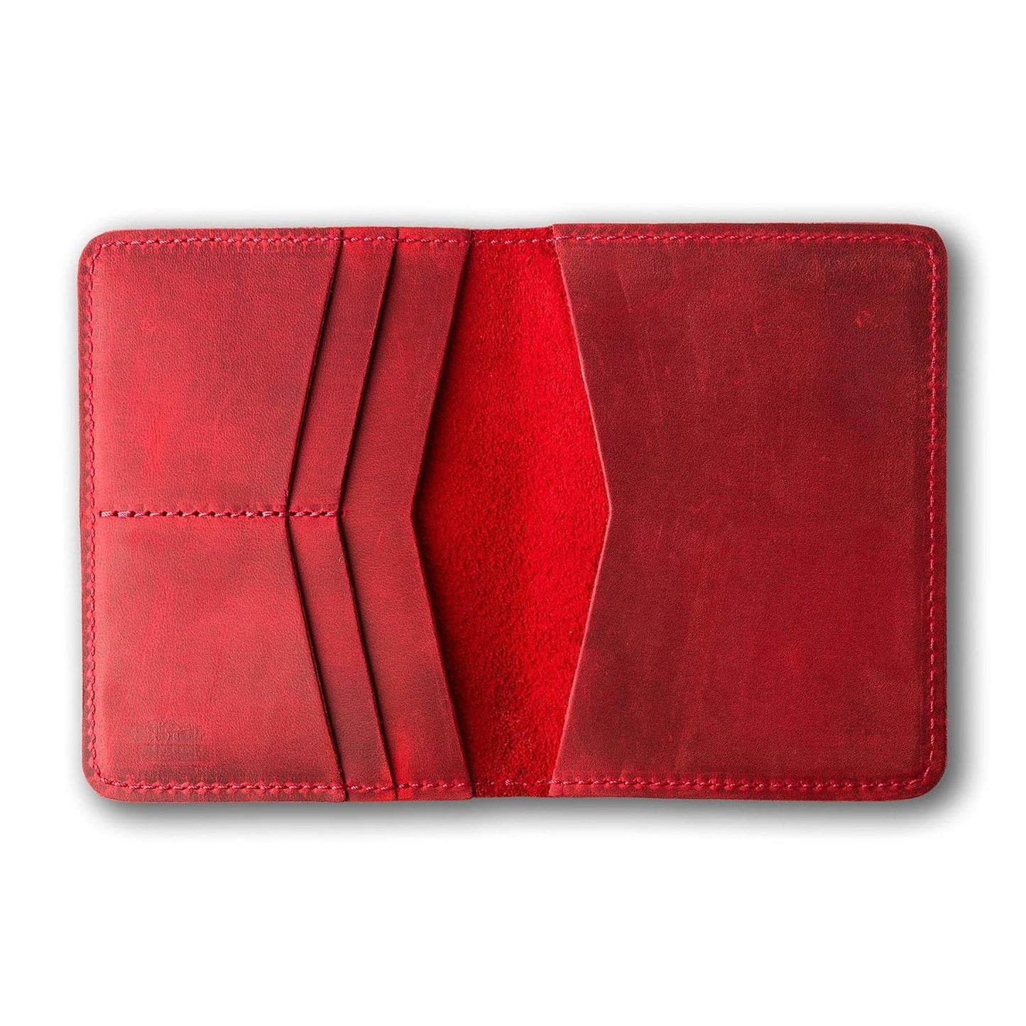 PEGAI Standard Full Grain Crazy Horse Leather Passport Holder | Custom Travel Passport Cover & Organizer | Handcrafted Leather Passport Wallet for Men and Women | Pike (Rose)