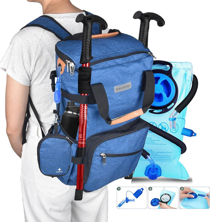 35L Foldable Waterproof Backpack For Outdoor Sports Travel Inside Wet Clothes Compartment Packable For Multiple