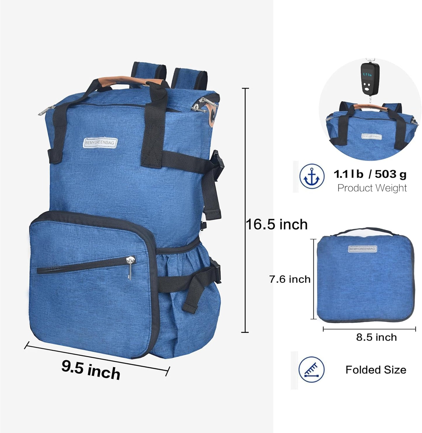 35L Foldable Waterproof Backpack For Outdoor Sports Travel Inside Wet Clothes Compartment Packable For Multiple