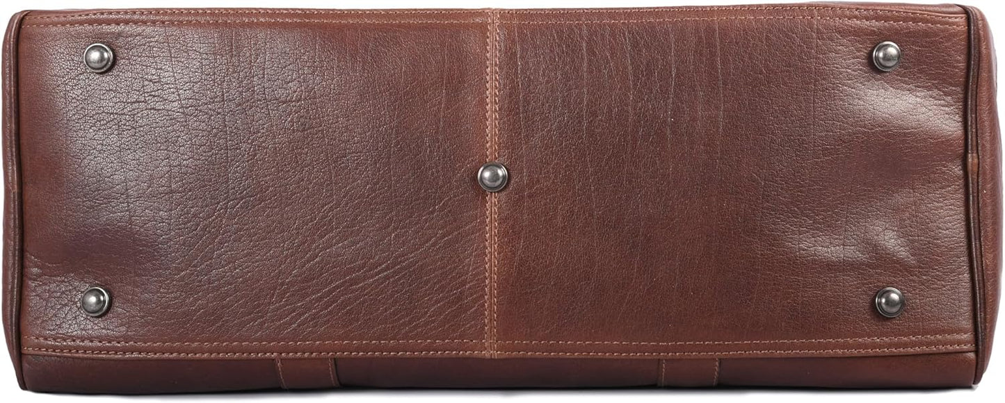 Leather Duffel Bag for Men & Women Travel, Weekend, Overnight, Gym Bag