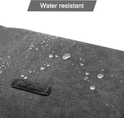 BAGSMART Toiletry Bag for Men, Canvas Travel Toiletry Organizer Dopp Kit Water-resistant Shaving Bag for Toiletries Accessories,Black-Large