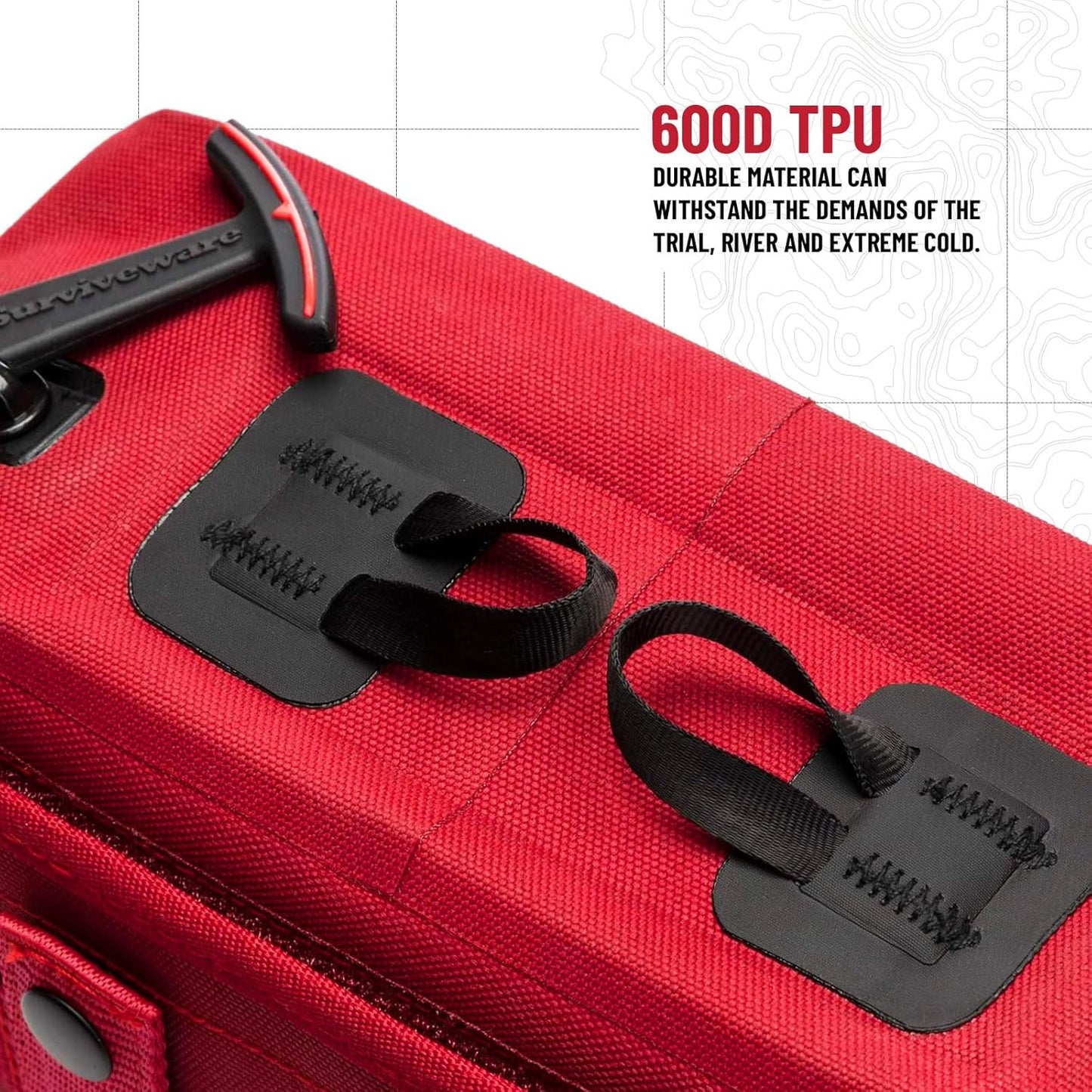 Surviveware Waterproof Premium Survival First Aid Kit - Survival Emergency Preparedness for Travel Camping Gear, Survival Kit and Outdoor Emergencies - Survival Kit - FSA, HSA Eligible 184 Pcs