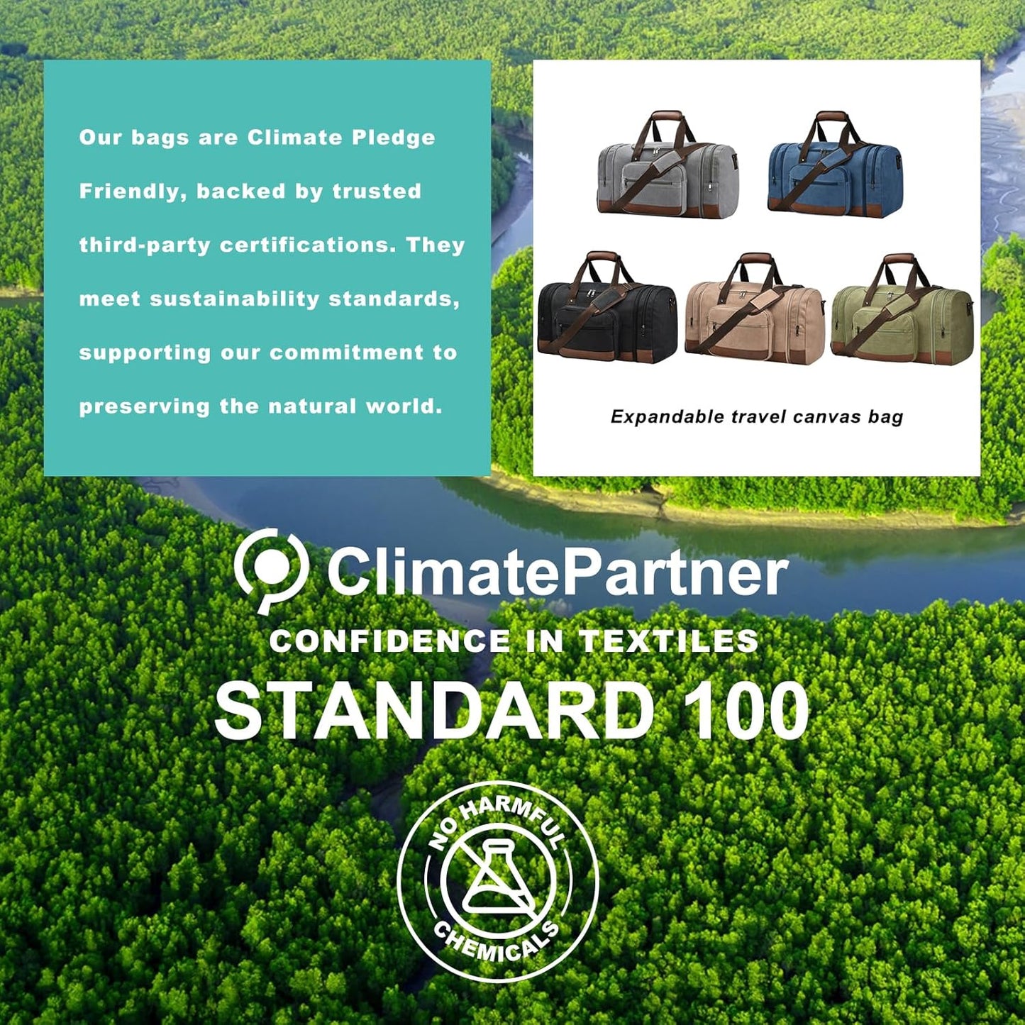 Dimayar Expandable Duffle Bag for Men, 50L Large-Capacity Weekender, Water-Resistant Mens Duffle Bags for Traveling, Lightweight & Durable Overnight Carry-On, Versatile Gym and Travel Bag