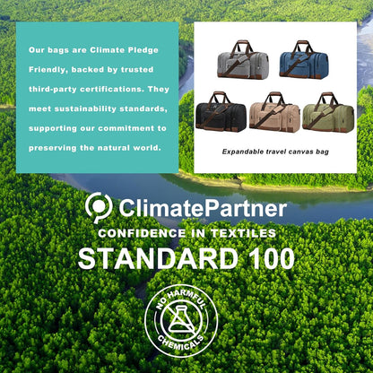 Dimayar Expandable Duffle Bag for Men, 50L Large-Capacity Weekender, Water-Resistant Mens Duffle Bags for Traveling, Lightweight & Durable Overnight Carry-On, Versatile Gym and Travel Bag