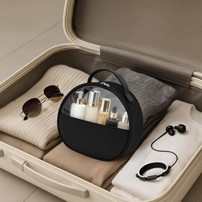 Clear Toiletry Bag, Travel Makeup Bag, Large Transparent Cosmetic Bag with Zipper，Organize Cosmetics & Skincare Essentials (Large)