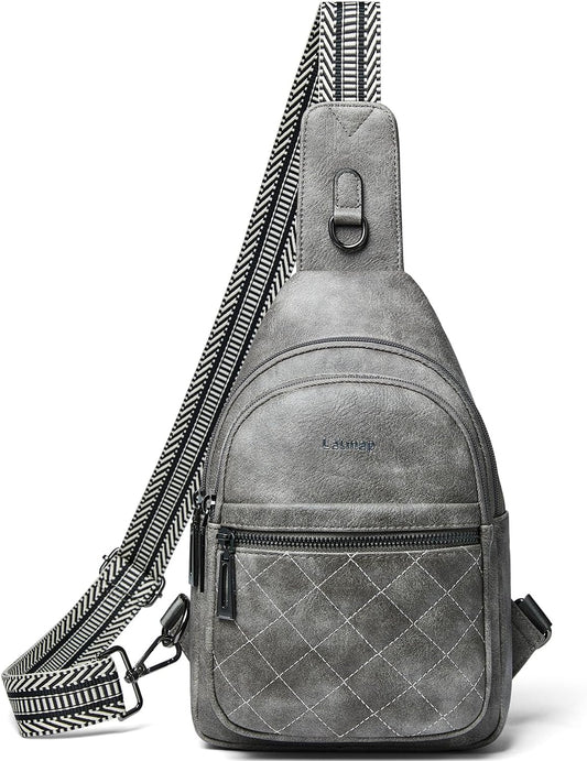 Sling Bag For Women Fanny Pack Crossbody Travel Shoulder Belt Bags Tote Backpack Purse Faux Leather