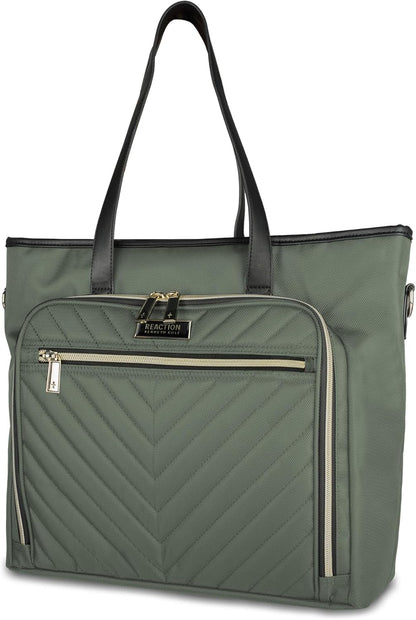 Kenneth Cole REACTION Chelsea Quilted Chevron 15" Laptop & Tablet Business Tote with Removable Shoulder Strap