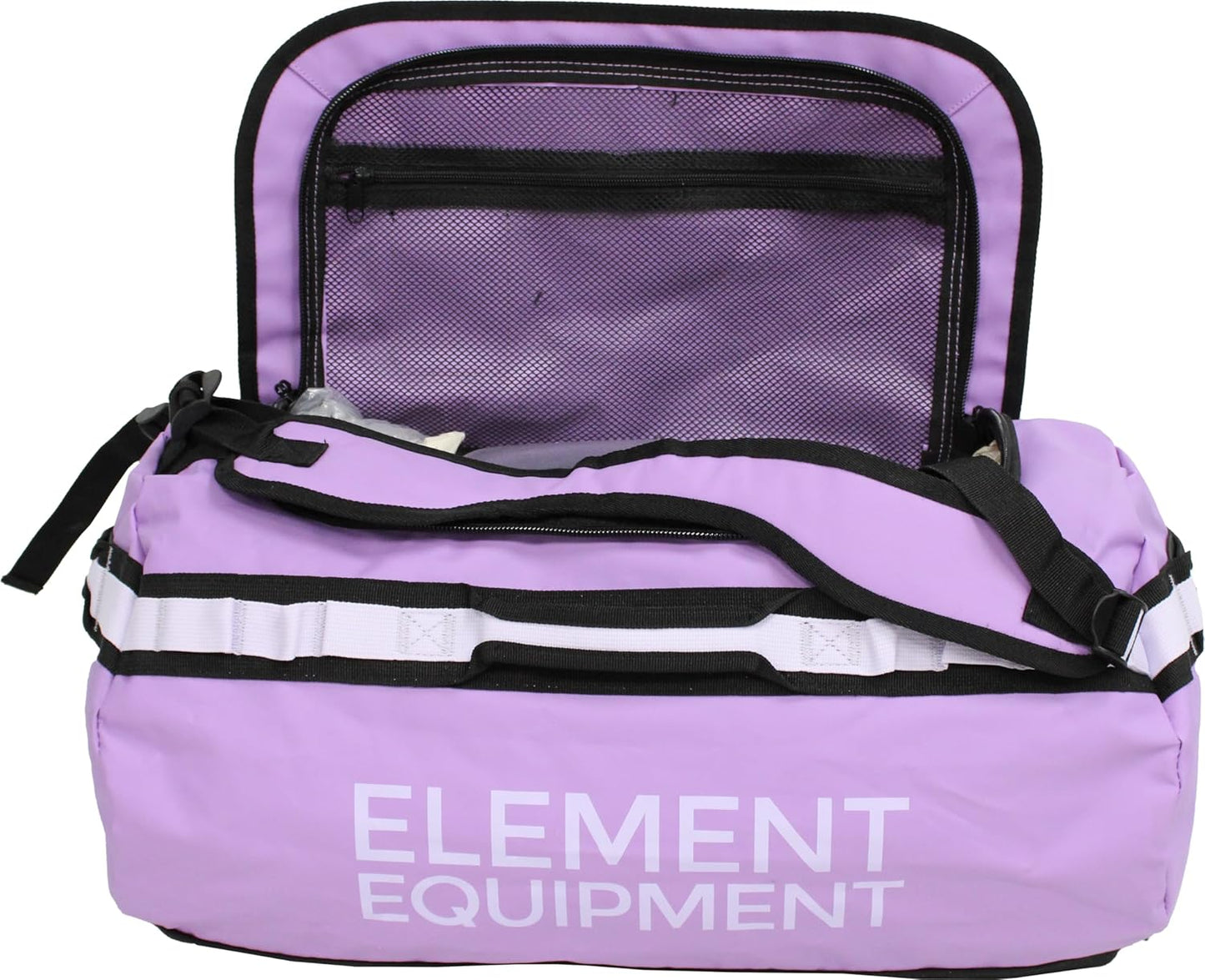 Element Equipment Trailhead Duffel Bag Shoulder Straps Waterproof Violet/Lavendar Large