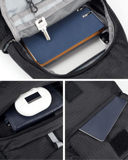 WATERFLY Packable Small Crossbody Sling Backpack Shoulder Chest Bag Daypack for Hiking Traveling