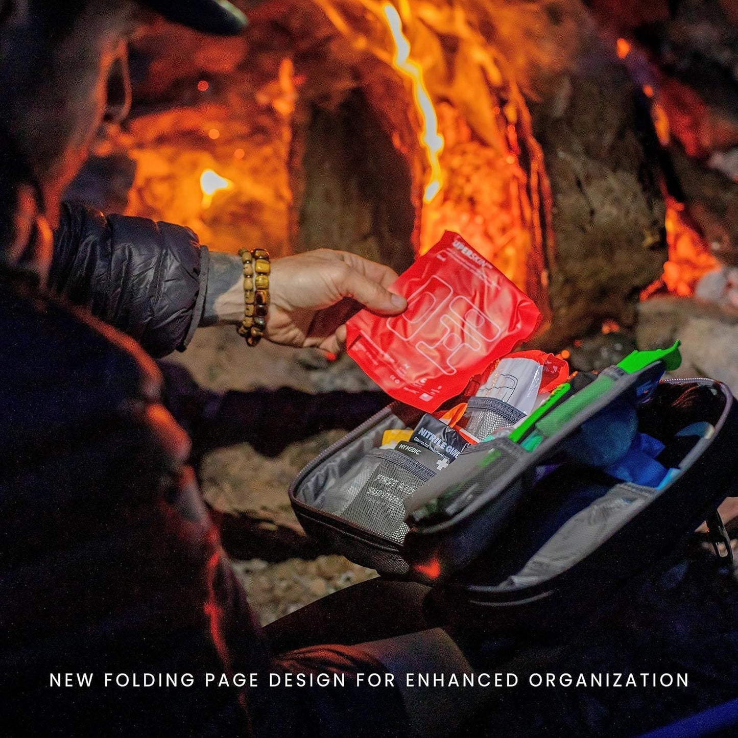 My Medic MyFak Mini First Aid Kit - Small and Lightweight for Camping Hiking and Backpacking - IFAK with 70 Items - HSA/FSA Great for Travel - Red