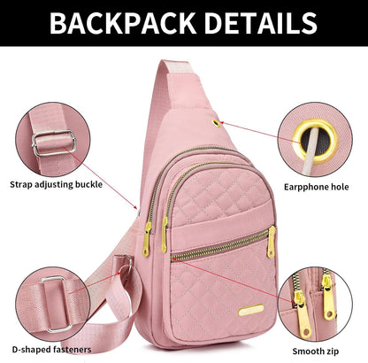 Small Sling Bag For Women Men Casual Crossbody Sling Backpack