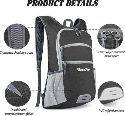 Seektop 20L Hiking Backpack Ultra Lightweight Waterproof Travel Backpack Packable Small Outdoor Bag Foldable Day Pack for Women Men