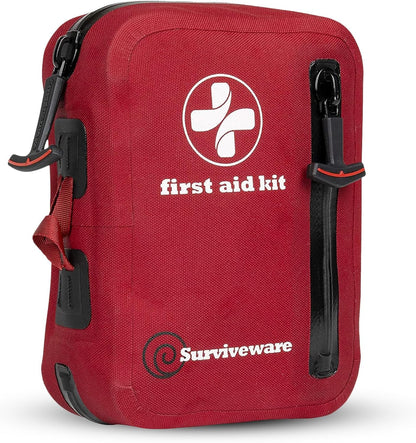 Surviveware 98-Piece Waterproof Premium First Aid & Survival Kit - Comprehensive Emergency Preparedness Gear for Camping, Hiking, Backpacking, and Outdoor Adventures