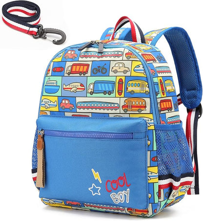 willikiva Cartoon Bus 12 Kindergarten Backpack by willikiva