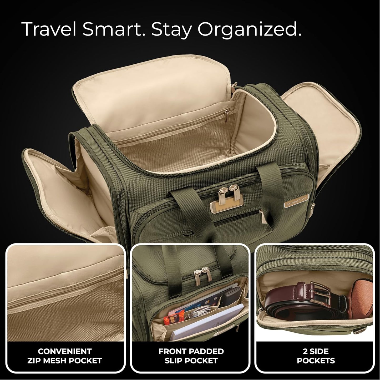 Briggs & Riley Travel Duffel Bag - Weekender & Overnight Luggage for Women & Men, Softside Bag