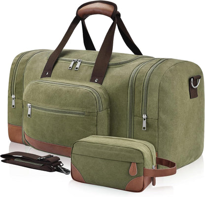 Dimayar Duffle Bag for Men, Expandable to 50L Large-Capacity Weekender, Water-Resistant Mens Duffle Bags for Traveling, Durable Overnight Carry-On, Versatile for Gym and Travel