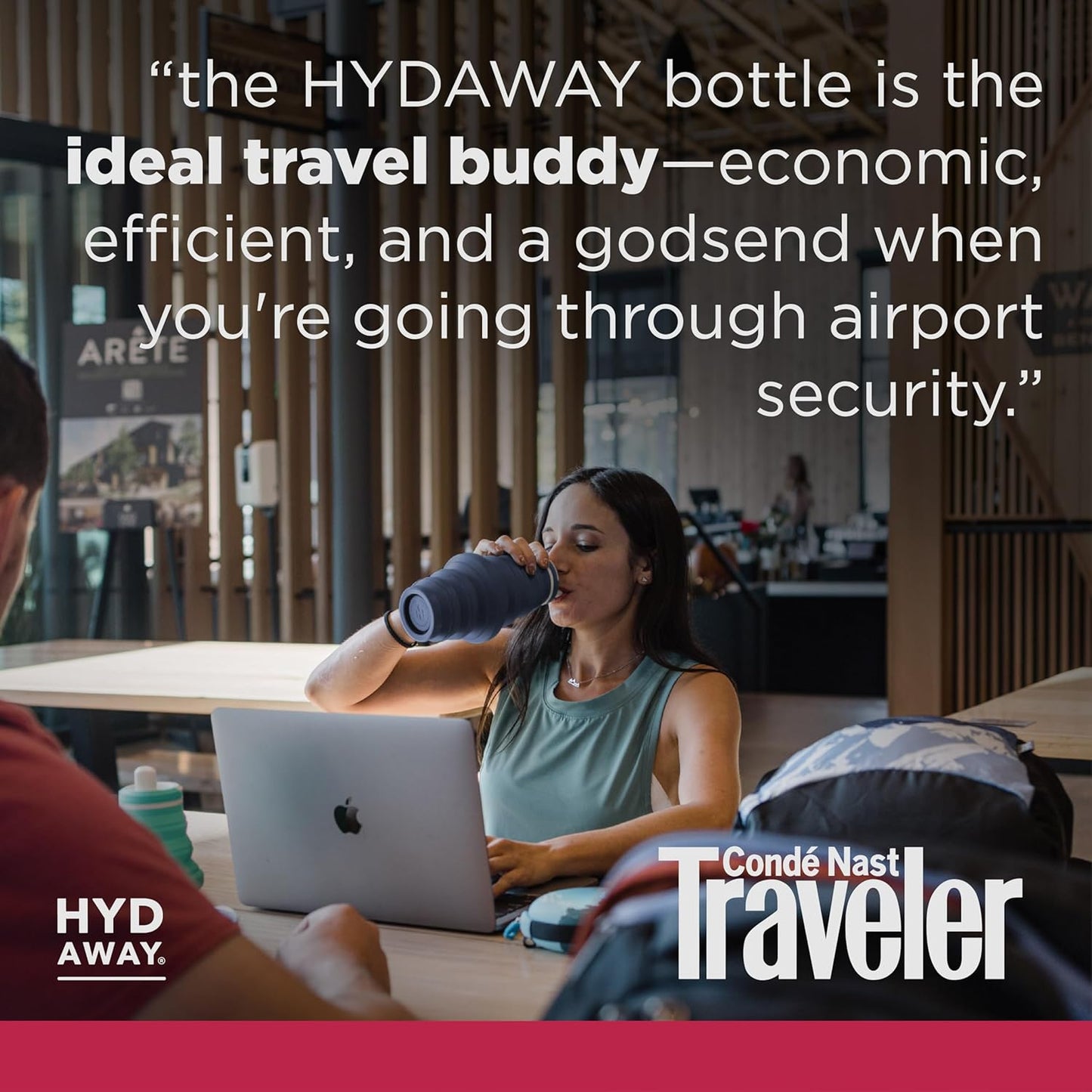 HYDAWAY 25oz Collapsible Water Bottle - BPA-Free, Leakproof, Lightweight, and Space-Saving - Perfect for Hiking, Travel, and All-Day Hydration