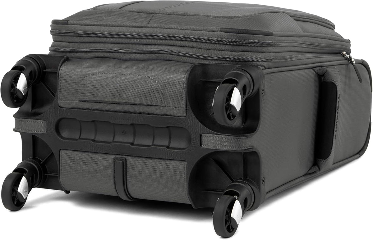 Travelpro Maxlite 5 Softside Expandable Luggage with 4 Spinner Wheels/Soft Underseat Tote, Lightweight Suitcase, Men and Women, Shadow Grey, 2-Piece Set (Tote/20)