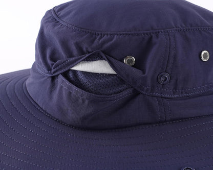 Home Prefer UPF50+ Mens Sun Hat Wide Brim Fishing Hat Sun Protection Beach Gardening Bucket Hat for Men Women