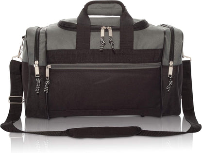 DALIX 17" Blank Duffle Bag Duffel Bag Travel Size Sports Durable Gym Bag