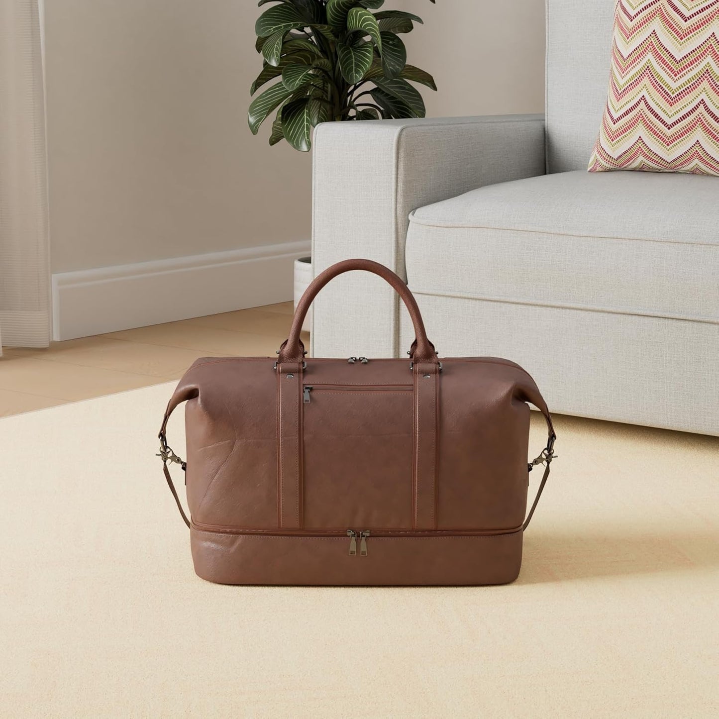 Weekender Overnight Bag Carry On Bag Travel Bag with Shoe Pouch