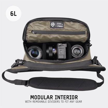WANDRD ROGUE V1 6L Sling: Compact Camera Sling and Crossbody Bag with Fast Access, 3-Way Carry– Lightweight Everyday Bag Great for Travel, Photography, and Daily Use (Yuma Tan)