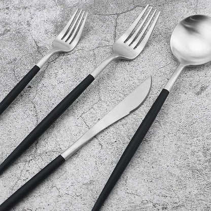 Gugrida 20-Piece 18/10 Stainless Steel Flatware Silverware, Luxury Dinnerware - Image 7