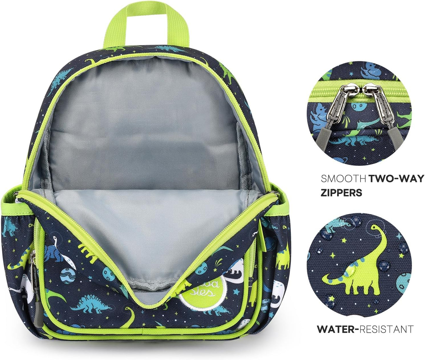 mibasies Backpack Leash for Toddlers 1-3: Baby Backpack for Boys with Anti-Lost Harness - Dinosaur