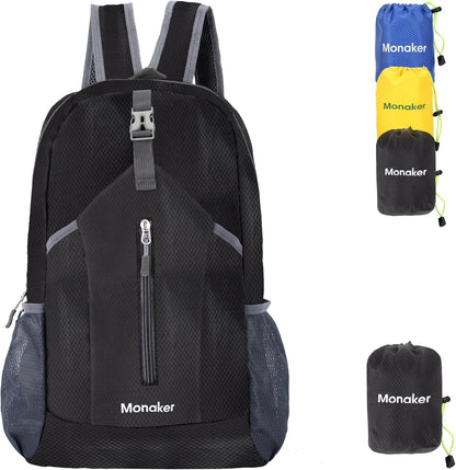 Ultralight 20L Foldable Backpack, Multi-Pocket Design, Compact to Palm-Sized, Ideal for Hiking, Travel & Daily Use