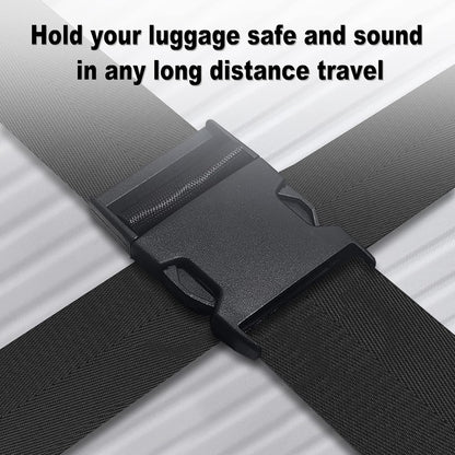 Luggage Straps for Suitcases TSA Approved Travel Belt 8 Pack by Chelmon (Black)